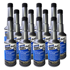 Stanadyne Performance Formula bottle close-up, showing reliable diesel treatment.