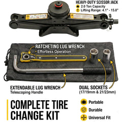 StanceMagic chrome vanadium sockets 17–22 mm deliver precise lug fitting.
