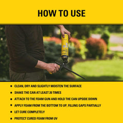 STANLEY F903P suited for interior and exterior sealing applications