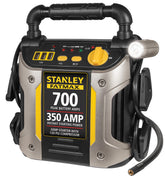 Stanley FatMax J7CS front view shows compact jump starter for emergencies