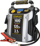 STANLEY J7C09D jump starter powers vehicles with 1400 peak amps for reliable startups