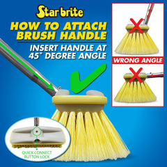 STAR BRITE brush head fits Extend-A-Brush or three-quarter-inch threaded handles.