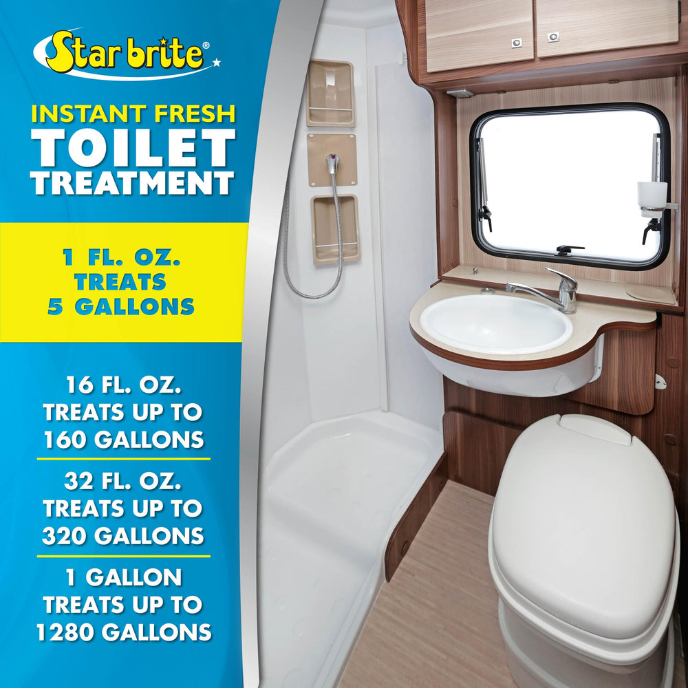 STAR BRITE Instant Fresh helps lubricate drain valves for smoother RV operation.