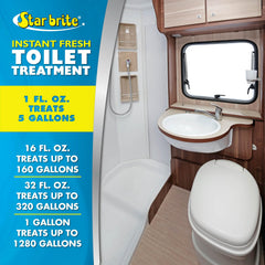 STAR BRITE Instant Fresh helps lubricate drain valves for smoother RV operation.