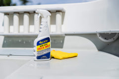 Star Brite Non-Skid Deck Wax preserves deck finish on painted or textured surfaces.