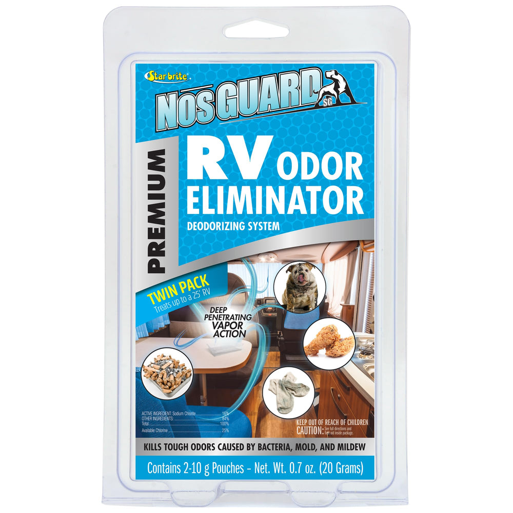 STAR BRITE NosGUARD RV Odor Eliminator twin-pack box for rapid odor control in campers