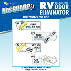Vapor from NosGUARD spreads through the RV interior for deep odor treatment