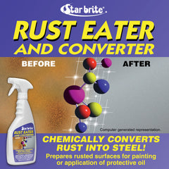 STAR BRITE Rust Eater transforms rust into a stable base for painting.