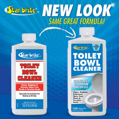 STAR BRITE bottle demonstrates easy pour and no-scrub use for quick cleaning.