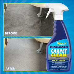 Star Brite Ultimate Carpet Clean Spray foam lifts dirt during cleaning.