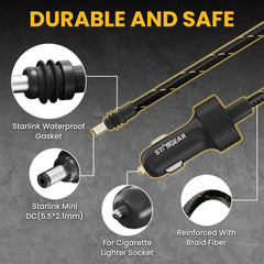 STARGEAR Starlink Mini 12V-48V compatibility for various vehicles