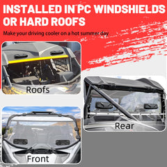 StarknightMT defog feature helps keep the windshield clear in varying conditions