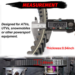 Aramid-cord StarknightMT belt provides durability and low elongation for longevity.