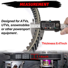 StarknightMT CVT belt mid-layer stability shown for minimal elongation