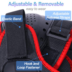 StarknightMT removable chest/back pads for easy maintenance and growth.