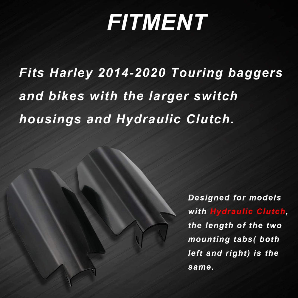 StarknightMT touring 2014-2022 compatible handguards on a bagger