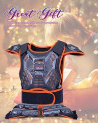 StarknightMT Kids Dirt Bike Gear orange color highlight for visibility.
