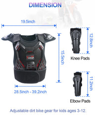 StarknightMT kids dirt bike gear durable mesh enhances comfort