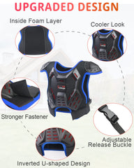 StarknightMT elbow guards blue, comfortable, flexible protection for growing riders