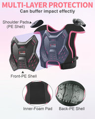 StarknightMT Elbow pads for kids with arc shell for improved elbow protection