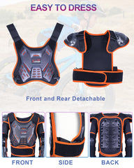 StarknightMT Kids Dirt Bike Gear adjustable strap system for easy on/off.