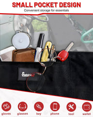StarknightMT mule bench seat cover top detail highlights rugged, water-repellent material