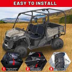 StarknightMT Pioneer 1000 rear seat cover adds all-around seat defense.
