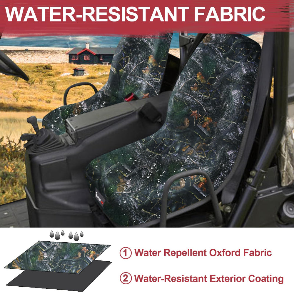 StarknightMT Rhino seat covers with elastic edge bands for a snug, custom-like fit.
