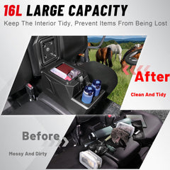 StarknightMT UTV center console armrest offers a soft, supportive rest.