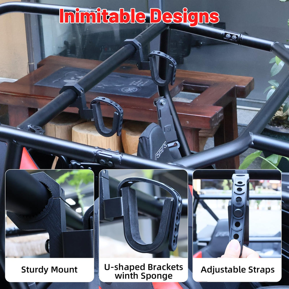 StarknightMT gun holder on a 1.5-inch roll bar enables stable tool access.