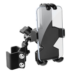 StarknightMT UTV mount with 8-claw grip securing phone on rugged trails
