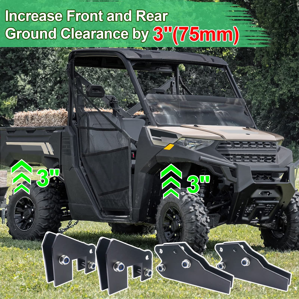 StarknightMT UTV Ranger lift rear bracket increases rear clearance and stability.