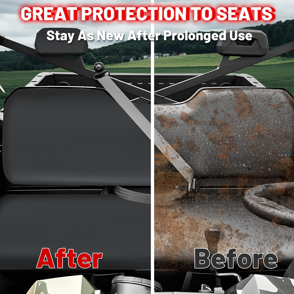 StarknightMT UTV Ranger seat cover guards against dirt during rugged trips.