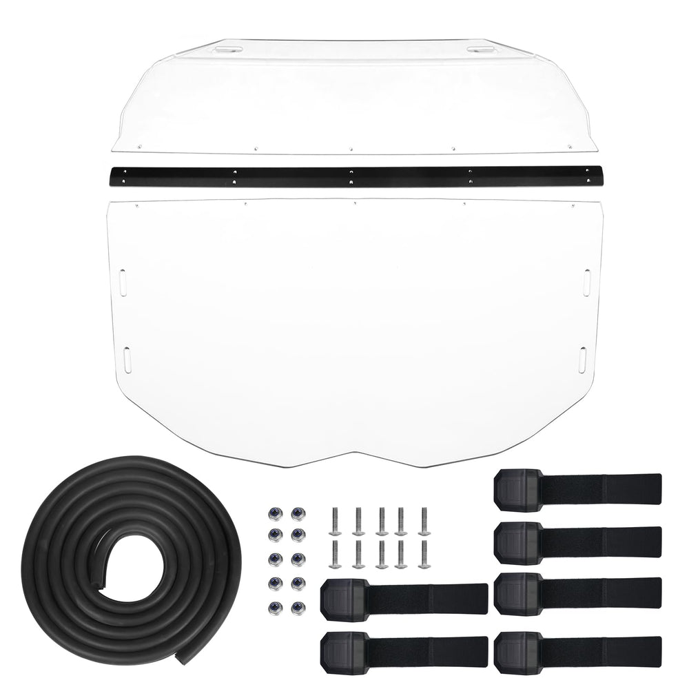 StarknightMT X3 windshield easy removal for cleaning and open-air days.