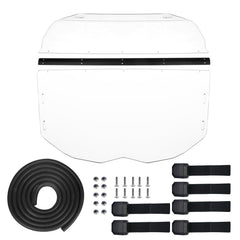 StarknightMT X3 windshield easy removal for cleaning and open-air days.