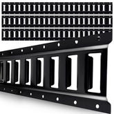 STARLEAPARTS 8ft E Track rail side view for secure cargo on trailers.