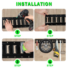 STARLEAPARTS e-track kit in use to secure gear during transport.