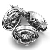 STARTSHIP 910F front view with polished stainless finish enhances truck aesthetics