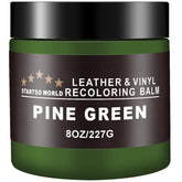 STARTSO WORLD Leather Recoloring Balm pine green jar restores faded leather color