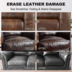 STARTSO WORLD Sofa before-and-after showing restored glow and texture