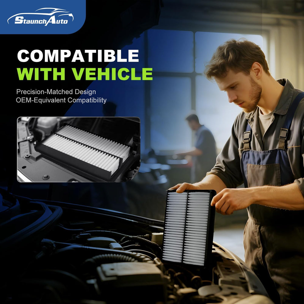 StaunchAuto cabin air filter for Mazda6 uses activated carbon to filter odors and gases.