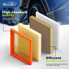 StaunchAuto filter paper close-up shows multi layer filtration for cleaner intake