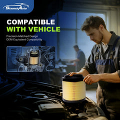 StaunchAuto multi-layer filtration captures dust and pollutants for cleaner engine air.