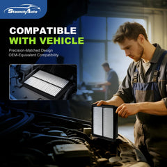 StaunchAuto multi-layer filtration captures dust and pollutants before entering cabin and engine.