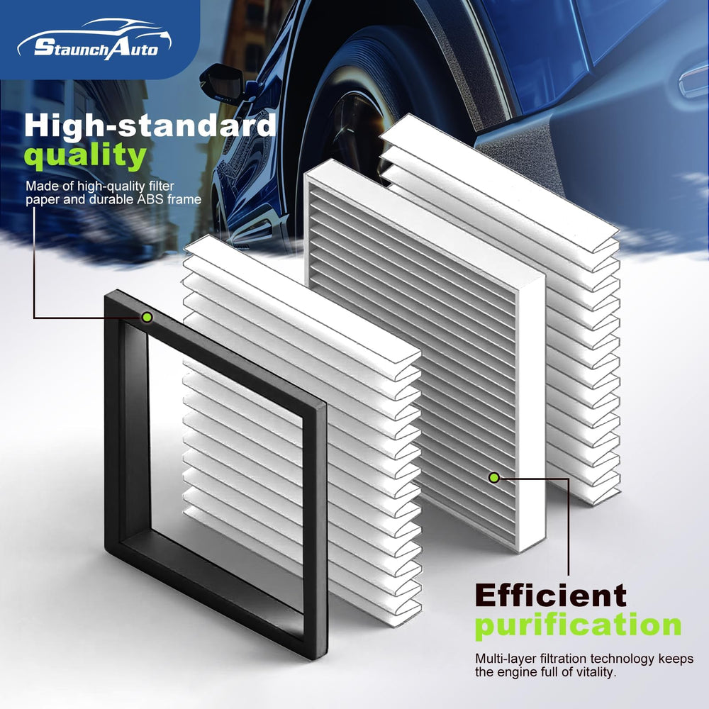StaunchAuto two-pack filters image demonstrates value and easy replacement