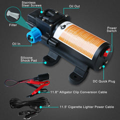 Steauty 70W 12V pump delivers reliable performance on the go.