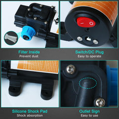 Steauty pump setup ready for vehicles, boats, and equipment.