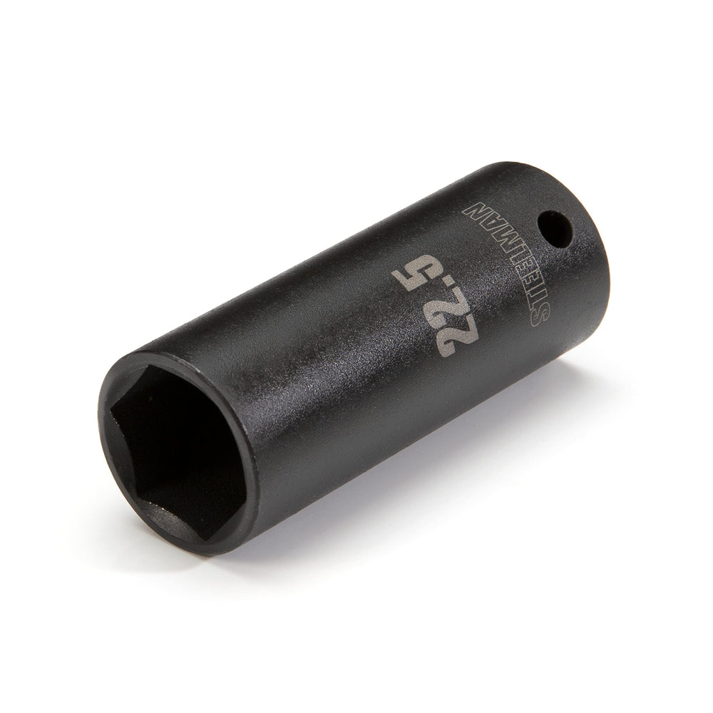 Steelman 61022 deep socket, side view, enabling precise access to recessed fasteners