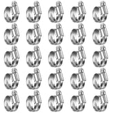 Steelsoft clamp close-up showing 5/8 to 1 inch range for secure hoses