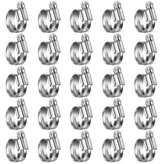 Steelsoft clamp close-up showing 5/8 to 1 inch range for secure hoses